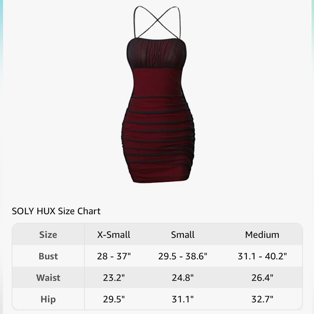 ♥️Worn ONCE, black and red body con dress!♥️ - Picture 5 of 6